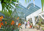 View of the entrance to the display glasshouses - photo: Wolfgang Stuppy; ©RUB